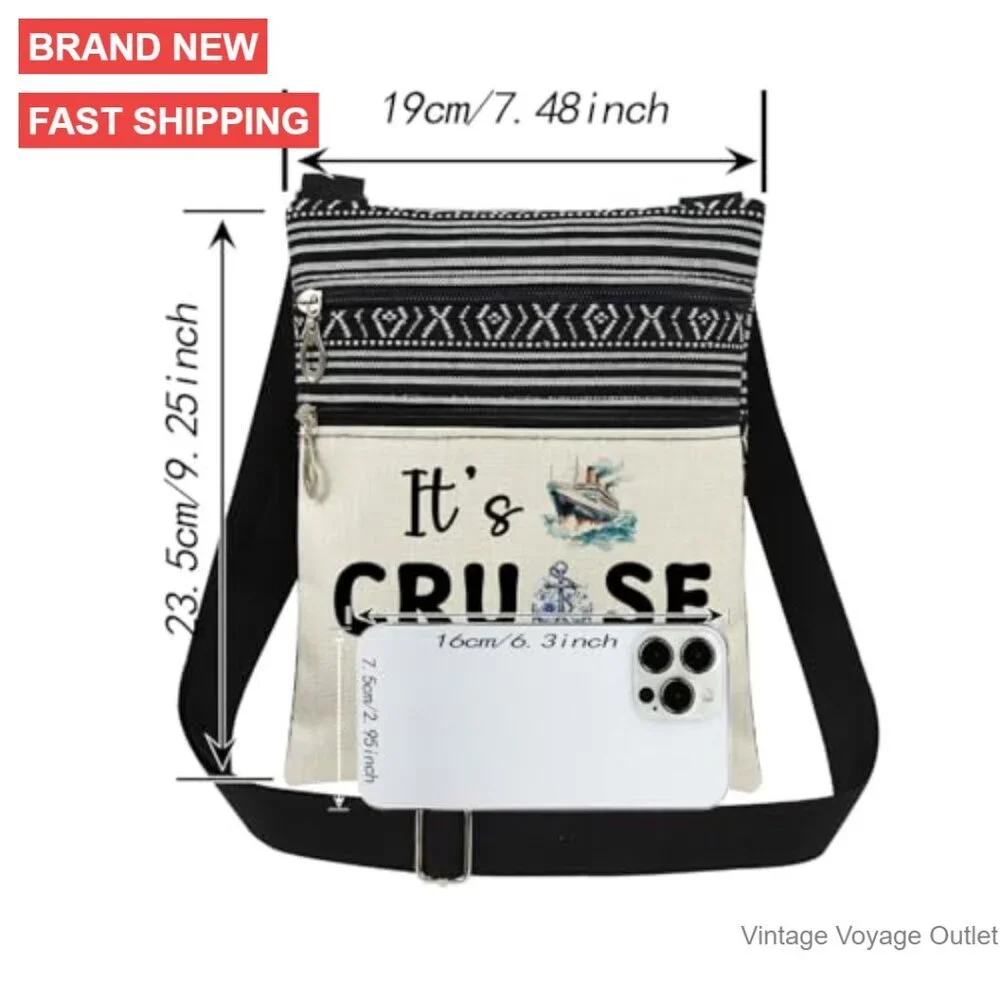 Adjustable Crossbody Bag with Dual Compartments for Essentials